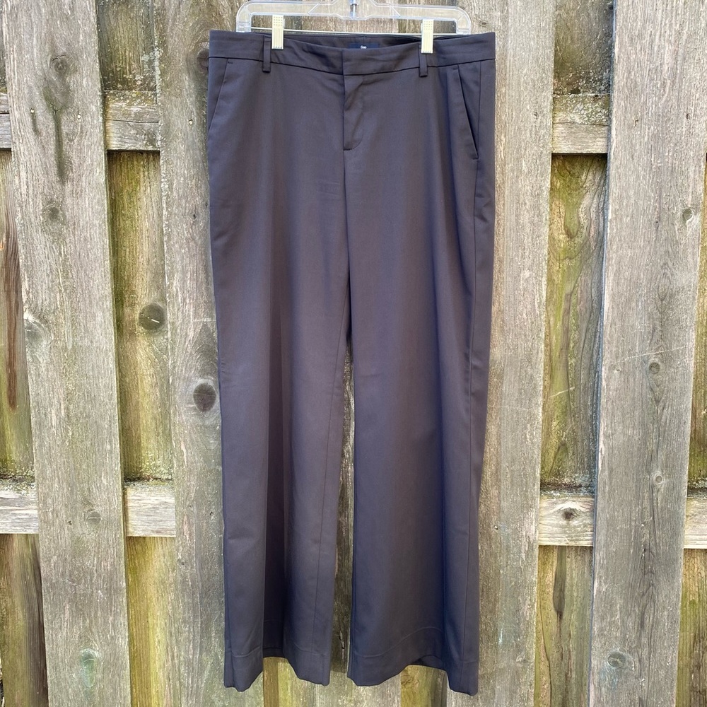 Dark Grey Wide Leg Dress Pants